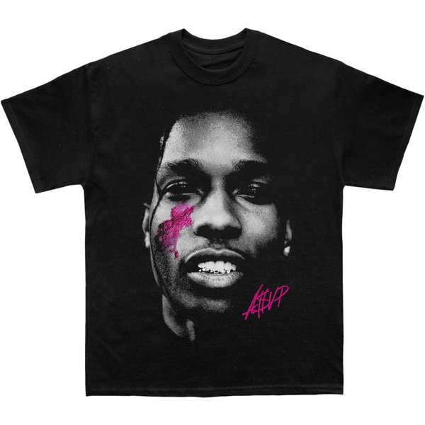 Asap Rocky Nie BąDź GłUpi Graficzny 2026 Koszulka Unisex Unisex OkrąGłY Dekolt 100% BawełNa KróTki RęKaw Oversize Y2K Popularna Modna Koszulka XL-image