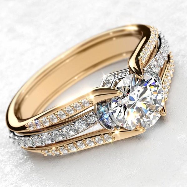 Anillo De Dedo Brillante De Plata Esterlina Para Ceremonia De Boda, JoyeríA De Moda Para Fiesta De Compromiso, Accesorios Nupciales 9-image