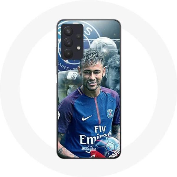 Coque Maniacase Pour Samsung Galaxy A32 4G Neymar Paris Saint Germain PSG Negro-image