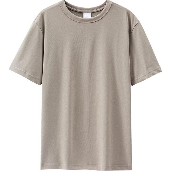 Camiseta Blanca Pura De Manga Corta Color Puro Pareja AlgodóN Puro Xxxl-image