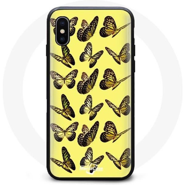 Funda - Maniacase - Iphone XS Max - Flexible - Amarillo - Mariposas Amarillo-image
