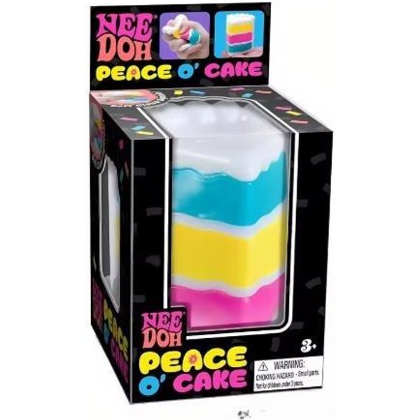 2027 Needoh Peace O' Cake Zabawka Squishy Nee Doh TęCzowy Ciasto Zabawka Antystresowa Fidget Sensoryczna-image