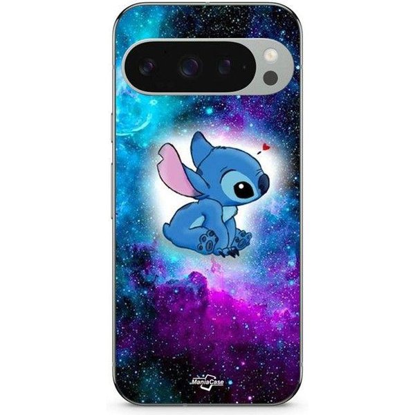 Coque - Maniacase - Google Pixel 9 Pro - Silicone - Souple - Stitch Ohana Coloré Negro-image