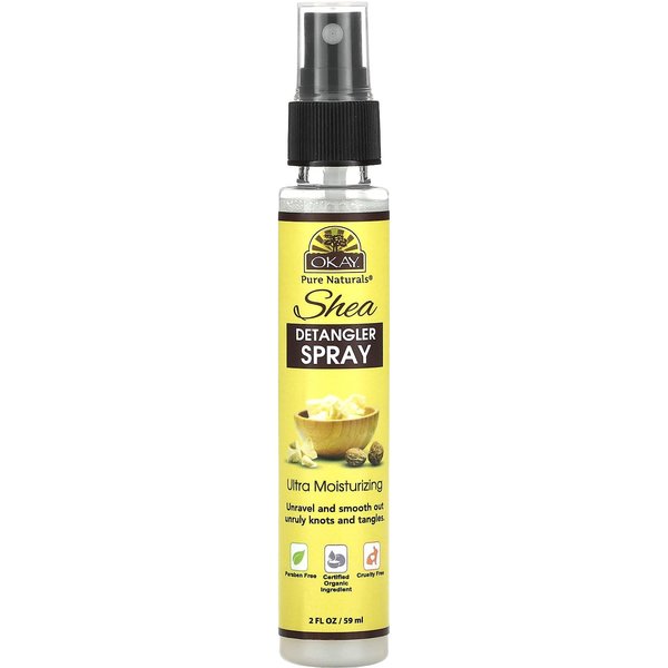 Okay Pure Naturals, Spray Desenredante De Karité, 2 Onzas LíQuidas (59Ml) Yellow-image