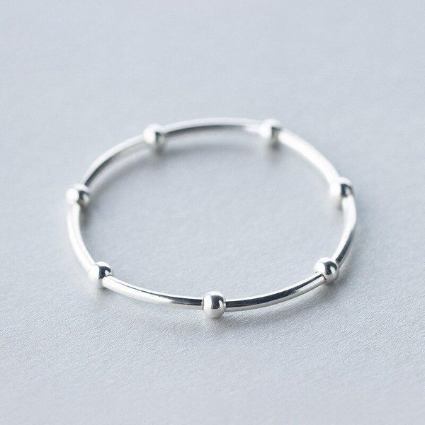 Modian Pulseras De Plata De Ley 925 De Moda Para Mujer Pulseras Ajustables De Plata Brazaletes Para Mujer JoyeríA Fina De Plata De Ley-image