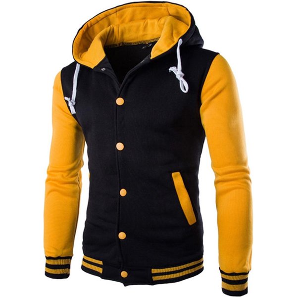 Sudadera Con Capucha Para Hombre, Chaqueta CláSica De Motociclista, Chaqueta Deportiva Con Capucha, Sudadera Con Cremallera, Abrigo De Primavera Y OtoñO XXL Black-image