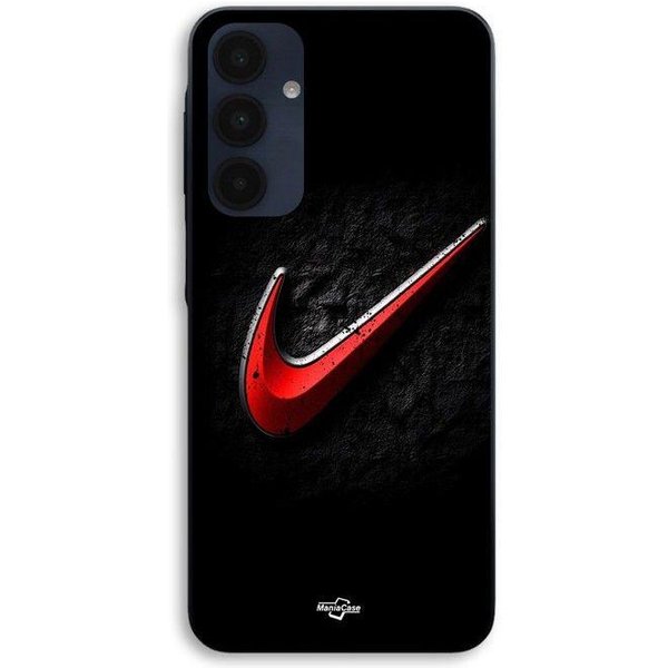 Etui Dla Samsung Galaxy A16 Logo Nike Czerwone Czarne TłO Maniacase Czarny-image