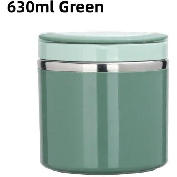 630/1000Ml Termos Na Jedzenie Izolowany Kubek Na Zupę Pojemniki Termos Stal Nierdzewna Lunchbox Termo Utrzymuje Dla Dzieci Szkolnych Gray-image
