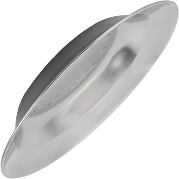 Plato De Acero Inoxidable Plato De Metal Engrosado MultifuncióN Redondo Plato De Cena Para Hogar Restaurante Camping Al Aire Libre S 100X40X0.3Cm / 39.4X15.7X0.1In Gray-image