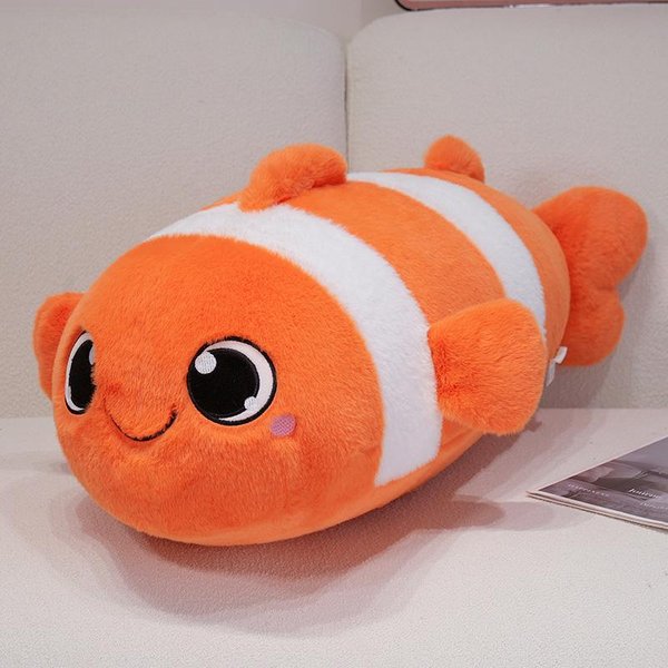 40-100Cm Kawaii Dibujos Animados SimulacióN Anime Pez Payaso Peluche Juguete Peluche NiñOs Almohada De Pez Payaso MuñEca Hermosa Calmante 100Cm-image