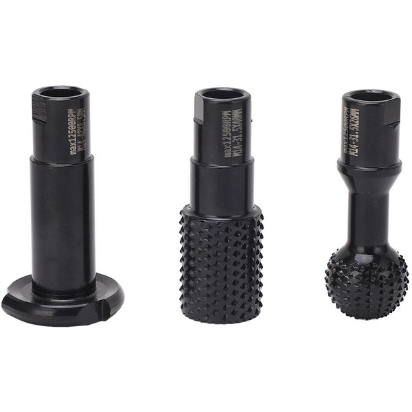 Juego De 3 Fresas Rotativas M14 Para Tallado De Madera, Para Amoladora Angular Tipo 115 Y 125-image