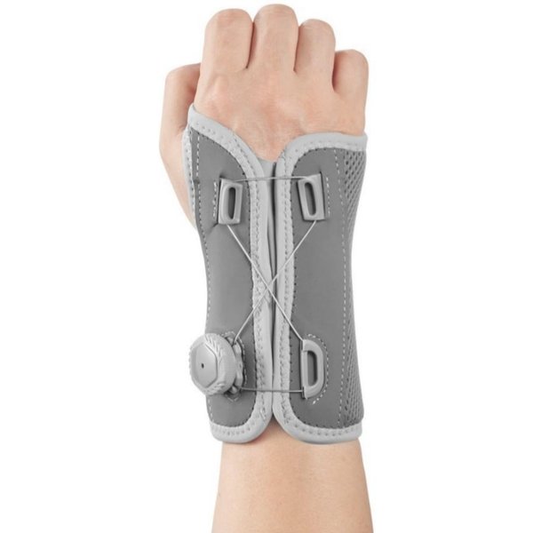 MuñEquera Ajustable Para TúNel Carpiano Tendinitis Artritis Esguinces Soporte Nocturno FéRula De Mano Con Perilla Gray-image