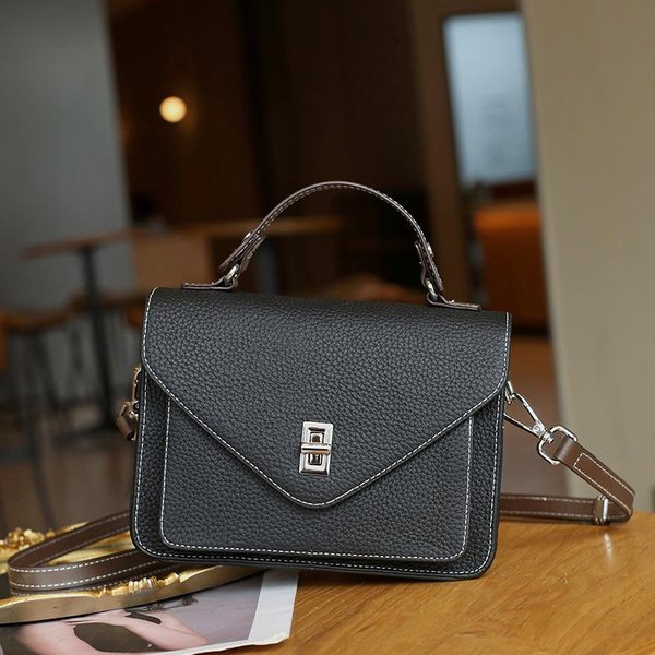 Bolso De Piel Vacuna Bolso Bandolera Mujer Desplazamiento Bolso VersáTil Nuevo Cuero Genuino Bolso De Mujer Moda Lujo Ligero Bolso De Hombro-image