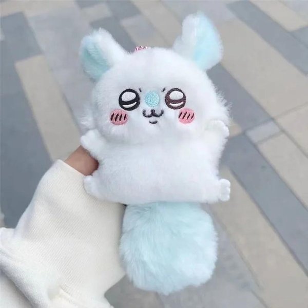 Brelok Do Kluczy Anime Wisiorek ŁAńCuszek Z KoralikóW Brelok Dziewczyna Kawaii Wisiorek Do Torby Momonga Pluszowa Lalka Urocza Dziewczyna Serce Prezent-image