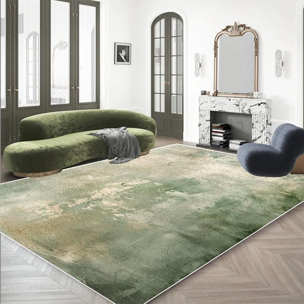 Nowoczesny Zielony Dywan Abstrakcyjny 200X300 AntypośLizgowy Dywanik Do Salonu ŁAtwy Do Czyszczenia DużA Mata PodłOgowa Do Sypialni Prosta Dekoracja 80X160Cm-image