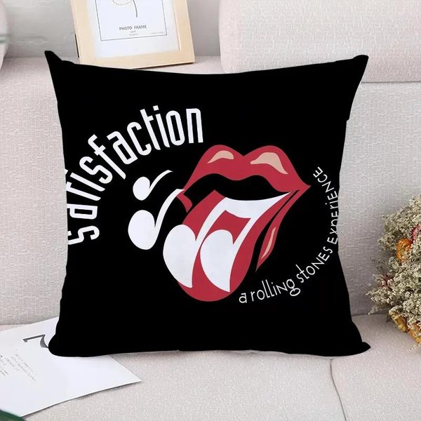Cojines Decorativos Para Sofá Funda De CojíN Rolling Stones X Par Funda De Almohada X X Fundas De CojíN Cama 45X45Cm-image