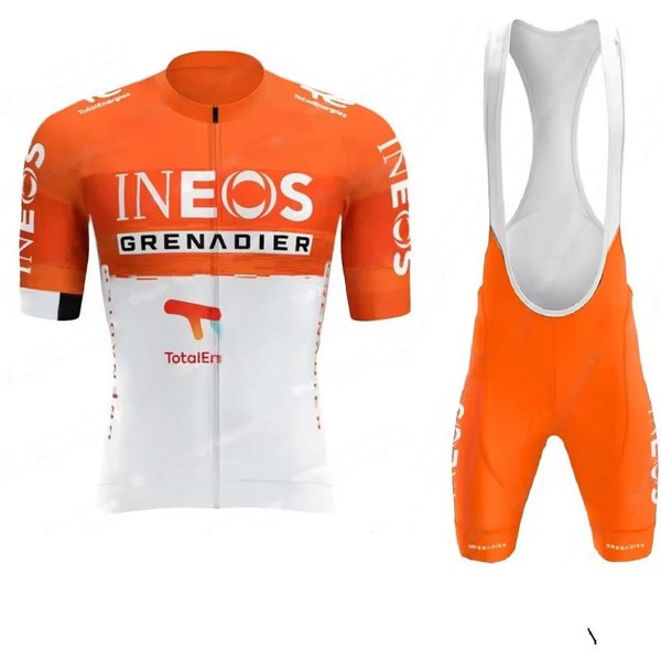Ineos Grenadiers Maillot De Ciclismo De Manga Corta Verano Ropa Ciclismo+Culotte Con Tirantes ASIAN-L-image