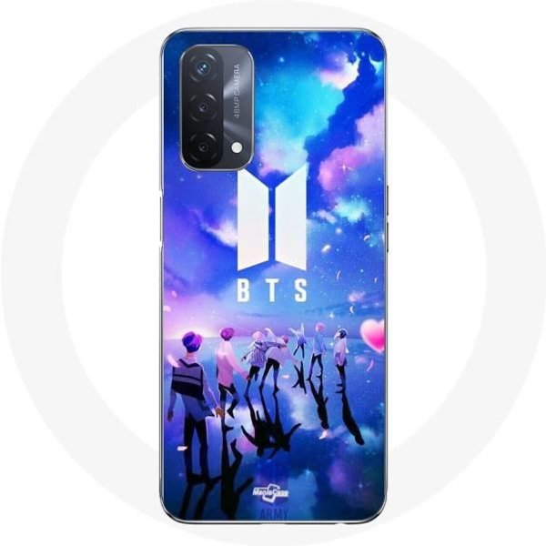 Funda - Maniacase - Oppo A93 5G - Flexible - DiseñO BTS - Color Blanco-image
