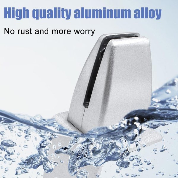 Clip Soporte Abrazadera Divisor De Escritorio De Oficina Para PlexigláS Abrazadera De Mesa Para ProteccióN Contra Salpicaduras Plata-image