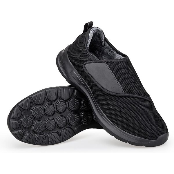 Botas De Invierno Para Hombre OrtopéDicas Pies Anchos Zapatos Hinchados Para Hombre EversióN Del Pulgar Ajustables Suaves CóModos Zapatos Para Hombre DiabéTico 40 Black-image
