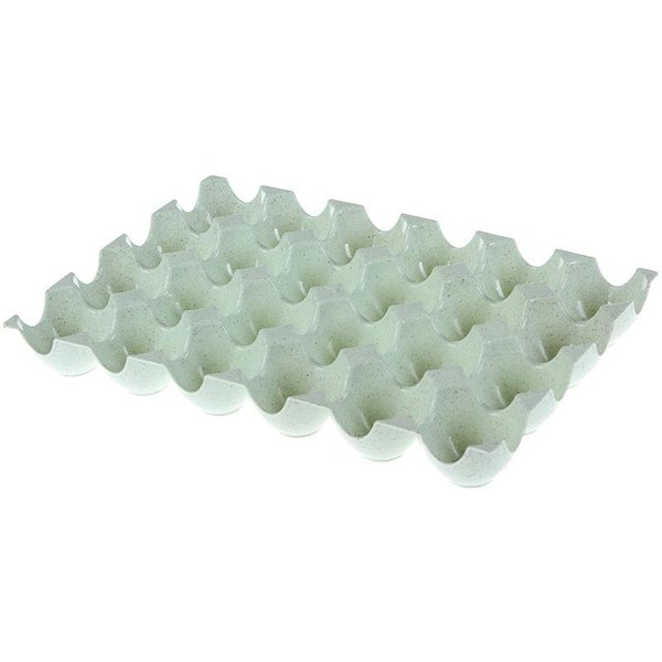 Caja Organizadora Para Almacenamiento De Huevos, Cocina, Huevos De Gallina, Refrigerador, Almacenamiento De Huevos, Contenedor, Soporte, Estante, Bandeja Para Servir Verde-image