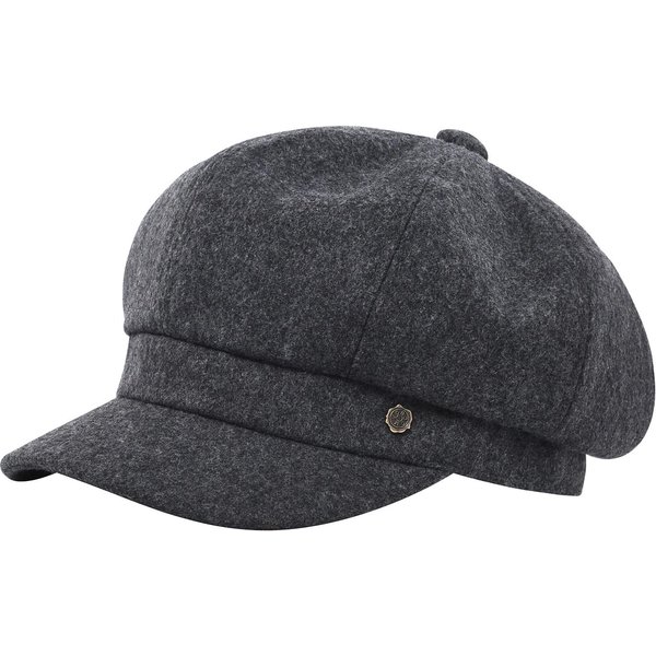 Voboom Damska 8-Panelowa Czapka Typu Newsboy, Gatsby, Ivy, Golfowa, Cabbie, Do Jazdy, Klasyczna Baker Boy I Beret Z WełNianego Tweedu 56-58Cm Ciemny Kolor Szary-image