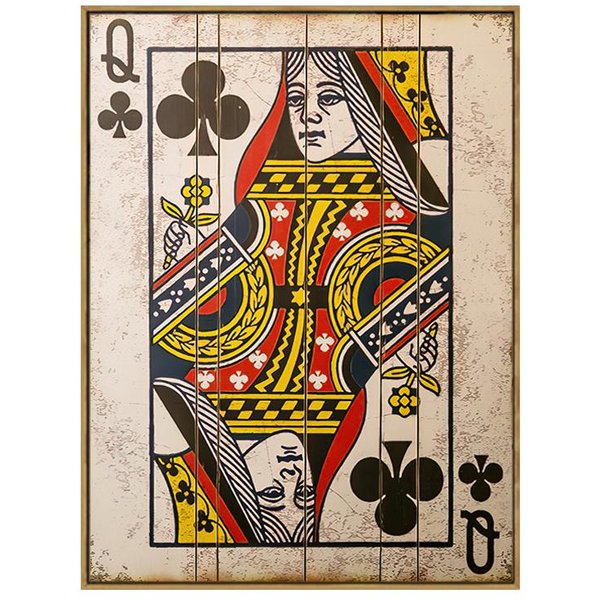 Vintage Poker Plakat Karty Do Gry KróLowa KróL Dekoracyjne Obrazy Plakaty I Wydruki PłóTno Sztuka śCienna Obraz Bar Pub WystróJ Domu 40X50Cm No Framed-image