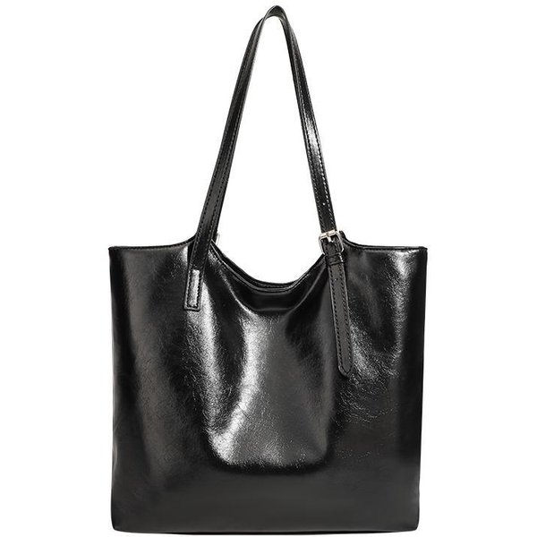 Bolso Tote Para Mujer Bolso Para Desplazamiento OtoñO E Invierno Casual VersáTil Bolso De Hombro Bolso Para Clase Black-image