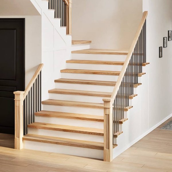 Vidaxl PeldañOs De Escalera, 16 Unidades. Madera De Roble Ligera Cruda 120X25X2Cm-image