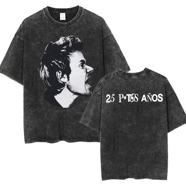 Dani Martin Lo Que Me De La Gana Tour Camisetas Hombre Mujer Moda Vintage Lavada Camiseta De AlgodóN Manga Corta XL-image