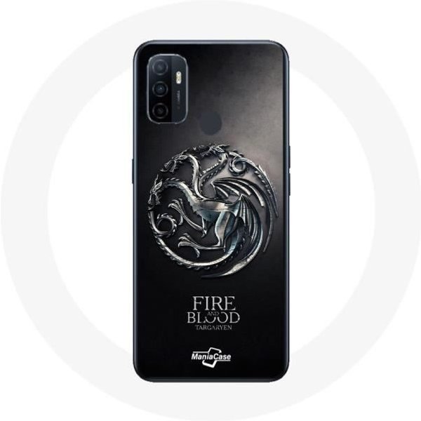 Funda - Maniacase - Oppo A53 - Juego De Tronos Targaryen - Flexible - Negro-image