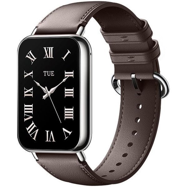 SkóRzany Pasek Do Xiaomi Band 9 Pro / 8 Pro OddychająCy Pasek Do Zegarka Bransoletka Xiomi 9Pro / 8Pro Mi Band Pasek Zamienny Do Zegarka For Mi Band 8 Pro Kawowy-image