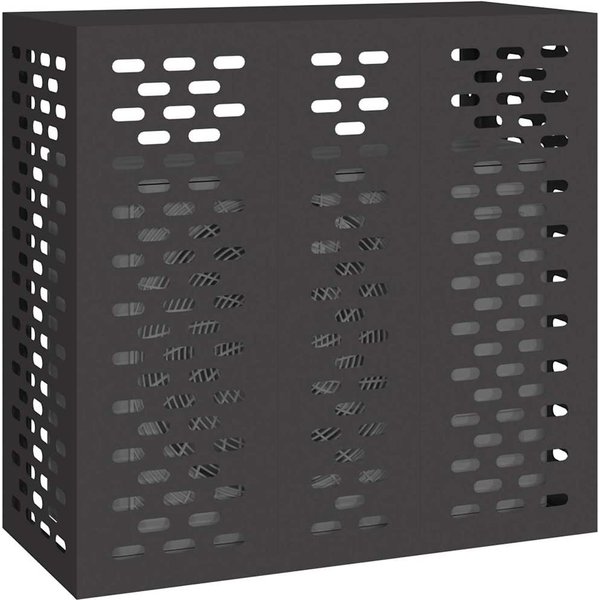 Funda Para Aire Acondicionado Negra 110 X 50 X 105 Cm Acero-image