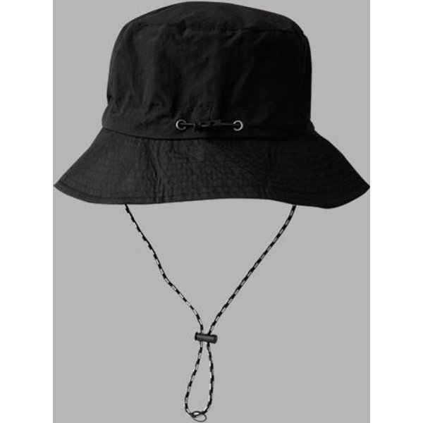 Sombrero De Pescador Impermeable Puede Almacenar Sombrero De Sol De Verano Fino De Secado RáPido, Sombrero De Cuenca De ProteccióN Solar Para Senderismo Al Aire Libre One Size Black-image