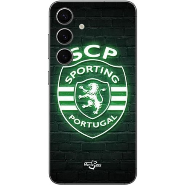 Coque Samsung Galaxy S25 SCP Sporting Portugal Lumineux Fond Noir Maniacase Negro-image