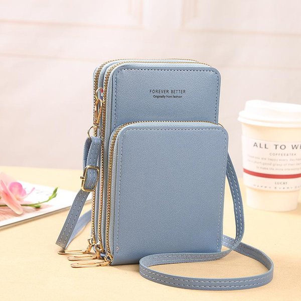 Torebka Na Telefon KomóRkowy MałA Torba Na Ramię Torba Na Telefon KomóRkowy Moda Codzienne UżYtkowanie Etui Na Karty Mini Torba Na Ramię Dla Kobiet Gray-image