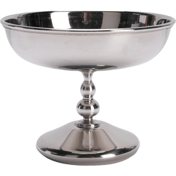 Copa De Helado Acero Inoxidable TazóN Para Servir Postre Redondo Con Pie Copa Para Aperitivos Dulces Para Ensalada Fruta L(For 6.5-9Kg)-image