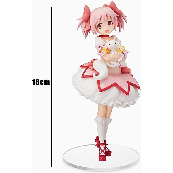 14-18Cm Puella Magi Madoka Magica Figurka Aniem Kaname Madoka Dziewczyna Magiczna PVC Figurki Akcji Anime Model KreskóWkowy Zabawka Prezent White-image