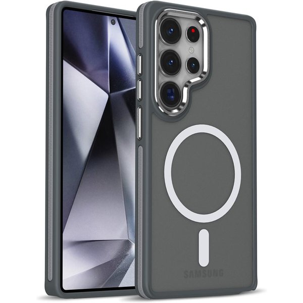 Luksusowa Jakość Magnetyczne Etui Na Telefon Magsafe Dla Samsung S25 Plus S24 Ultra S23 FE S22 Bezprzewodowe ŁAdowanie Odporne Na WstrząSy Pokrowiec Galaxy S22 Ultra 5G-image