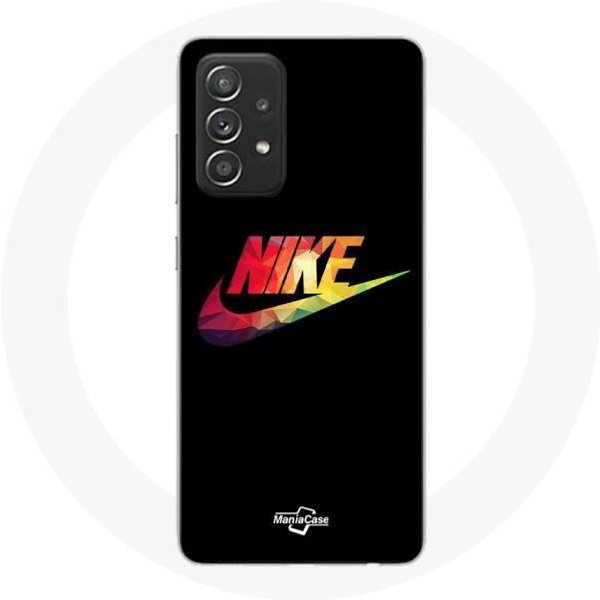 Coque Pour Samsung Galaxy A33 5G Nike Logo Couleur Fond Noir-image