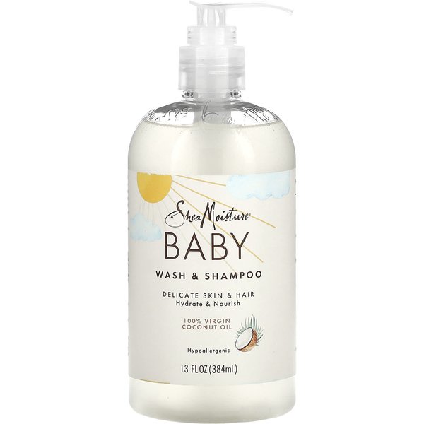 Sheamoisture, JabóN Y Champú Para BebéS Con Aceite De Coco 100 % Virgen, 355 Ml (384 Ml) White-image