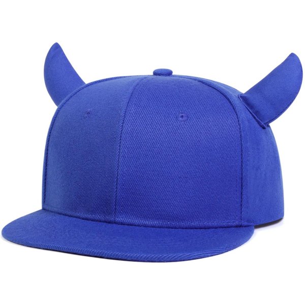 Gorras Snapback Unisex Con Cuernos Hip-Hop Primavera Y OtoñO Ajustables Para Exteriores Gorras De BéIsbol Casuales Gorra Protectora Solar-image