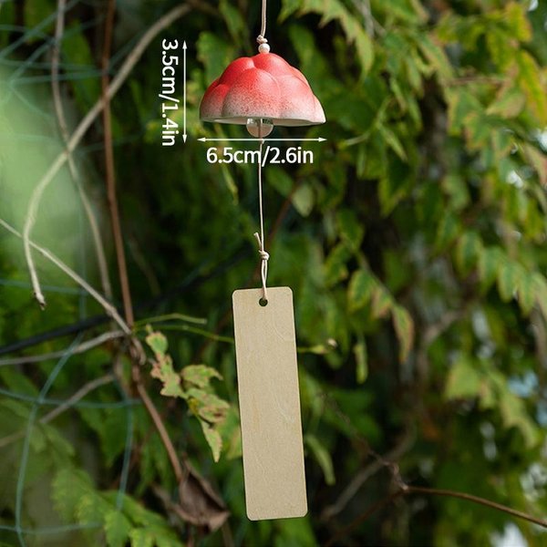 Campana De Viento Japonesa De CeráMica, Adorno Musical De Viento, DecoracióN Para El Hogar, JardíN Al Aire Libre, DecoracióN Colgante, DecoracióN PaisajíStica De CeráMica-image