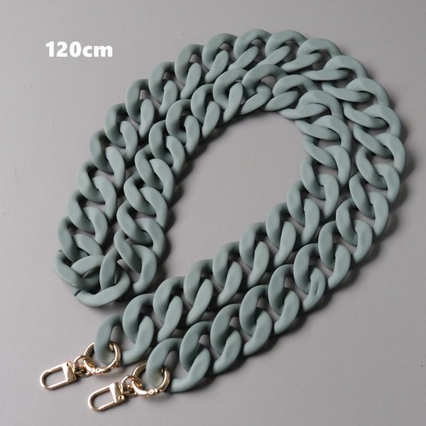 Cadena De Accesorios Para Bolso De Mujer, Cadena De Resina Verde, Blanca Y Negra, Correa Esmerilada De Lujo, Bolso De Mano Con Cadena, Nueva Moda 120CM Azul-image