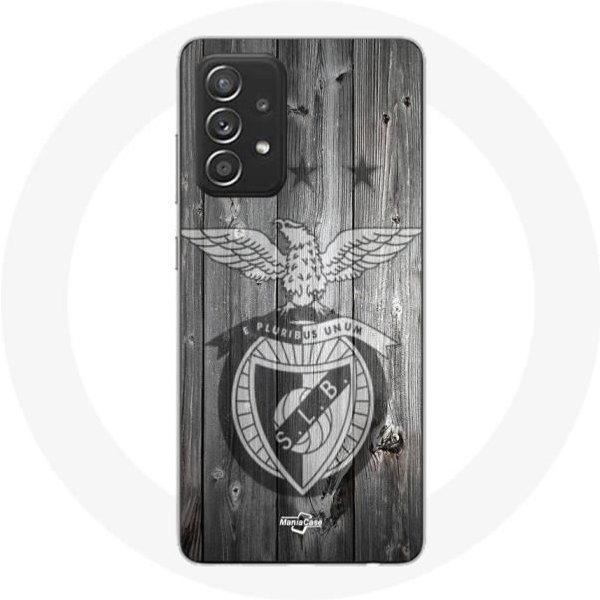 Funda - Maniacase - Samsung Galaxy A52 - Flexible - ProteccióN - Slb Benfica Fondo Gris Negro-image