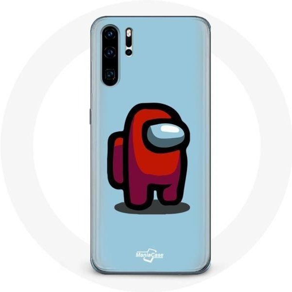 Funda - Huawei - P30 - Flexible - SintéTica - PatróN Among Us Azul-image