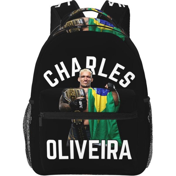 Mochilas Charles Oliveira Do Bronx NiñOs NiñAs Mochila Escolar Bolsas Escolares Infantiles Dibujos Animados Mochila Para PortáTil Bolso De Hombro Gran Capacidad One Size-image