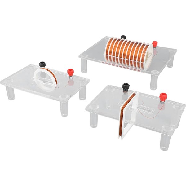 Demostrador De Campo MagnéTico Actual Equipo De DistribucióN De Bobina Solenoide Instrumento De EnseñAnza De FíSica White-image