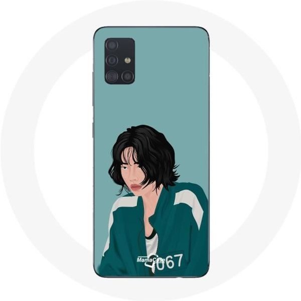 Funda Samsung Galaxy A51 Squid Game Kang Sae Byeok Fanart Dibujo De Cara-image