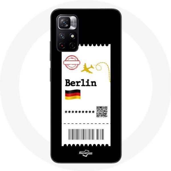 Funda - Maniacase - Redmi Note 11 5G - Billete De AvióN BerlíN - Flexible - SintéTica-image